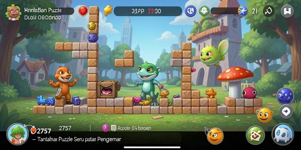 Gameplay menarik dalam game Puzzle 2757 dengan tantangan yang seru.