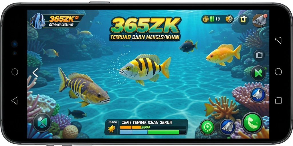 Tampilan luar biasa dari gameplay Tembak Ikan di 365ZK.