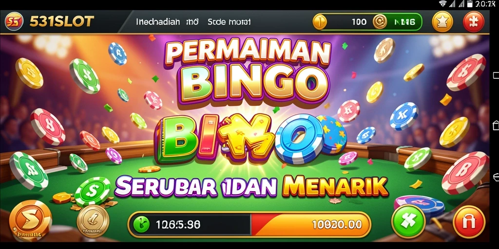 Tampilan menarik gameplay Bingo di 531SLOT.
