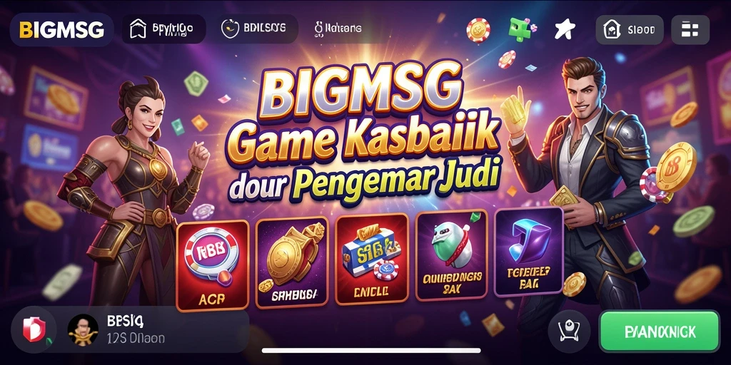 Screenshot permainan BIGMSG yang menunjukkan pengalaman bermain Kasino yang luar biasa.