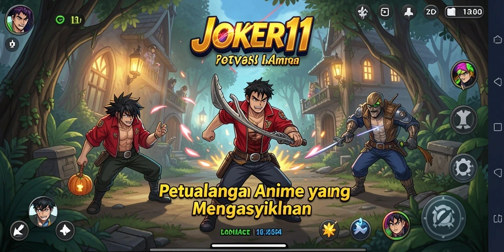Screenshot main JOKER11 menunjukkan aksi penuh warna dalam pertempuran yang mendebarkan.