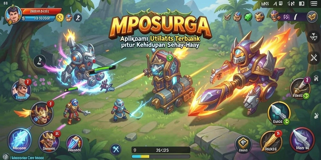 Tampilan antarmuka utama MPOSURGA yang user-friendly dan intuitif.
