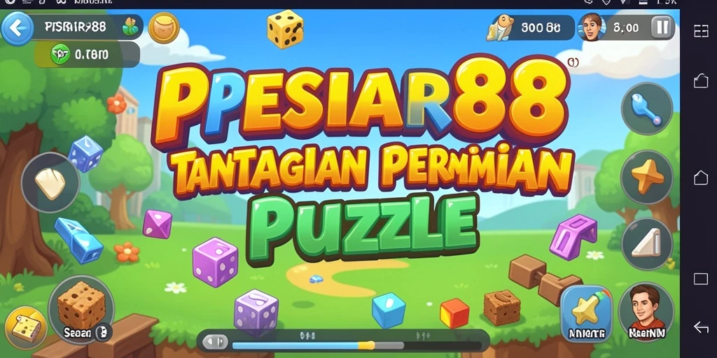 Screenshot gameplay PESIAR88 yang menampilkan serunya permainan puzzle.