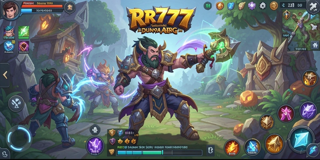 Tampilan gameplay yang mendebarkan dalam RR777, penuh aksi ARPG.