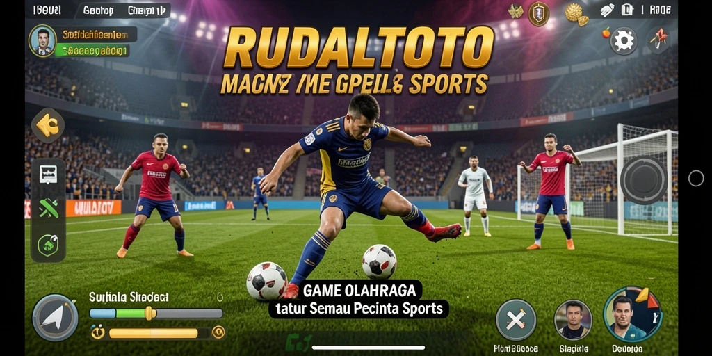 Screenshot gameplay RUDALTOTO yang menampilkan momen seru dalam pertandingan olahraga.