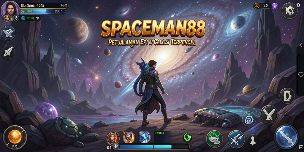 Tampilan utama gameplay <strong>SPACEMAN88</strong> dengan petualangan luar angkasa yang seru.